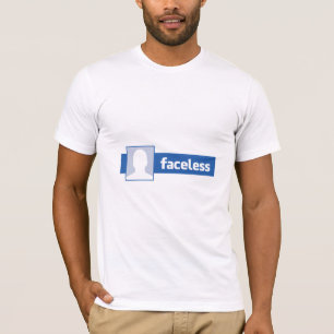 Gezichtloze Man - Anonieme Profiel Foto T-shirt