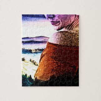 Gezichtloze vrouw legpuzzel