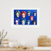 Gezichtmaskers Poster (Keuken)