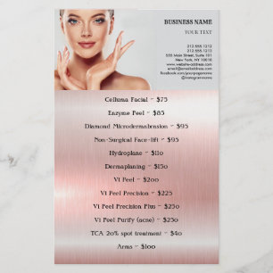 GEZICHTSBEHANDELINGEN Beauty Salon flyer