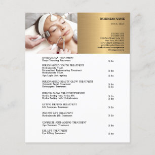 GEZICHTSBEHANDELINGEN Schoonheidssalon 4.5"x5.6" Flyer
