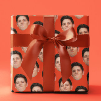 Gezichtsfoto Tangerine Sinaasappel cadeaupapier