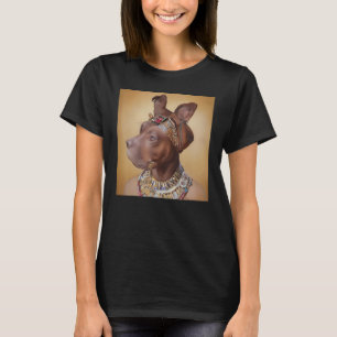 gezichtshandel van een oude hond als Cleopatra 1 T-shirt