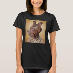 gezichtshandel van een oude hond als Cleopatra 1 T-shirt