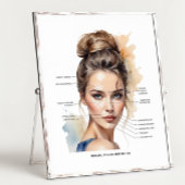 Gezichtskaart voor Dermal Filler en Botox Poster