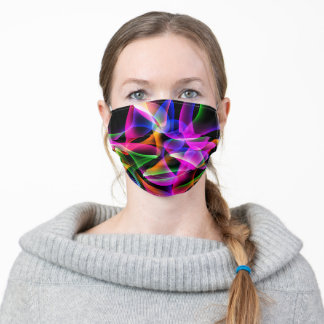 Gezichtsmasker met kleurrijke vormgeving stoffen mondmasker