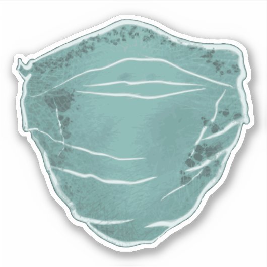 gezichtsmasker sticker (Voorkant)