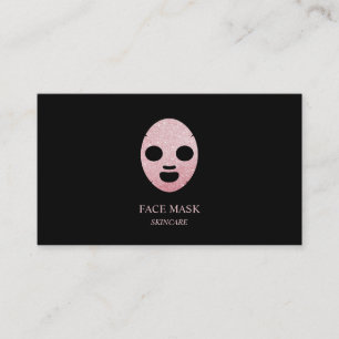 Gezichtsmasker voor huidverzorging visitekaartje