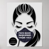 Gezichtsmaskers die de vereiste grijze as van de L Poster (Voorkant)
