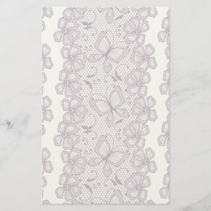 Gezichtspatroon met vlinders briefpapier