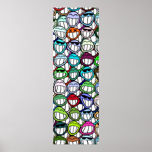 Gezichtspatroon Poster (Voorkant)