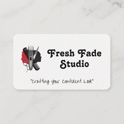 Gezichtsprofielen | Haren knipgereedschap Visitekaartje (Voorkant)
