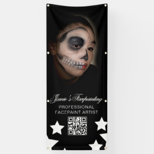 Gezichtsschilder Clown Kinderfeestje Verhuurbedrij Spandoek