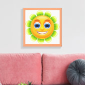 GEZICHTSTROOM CANVAS AFDRUK (Insitu (Woonkamer))