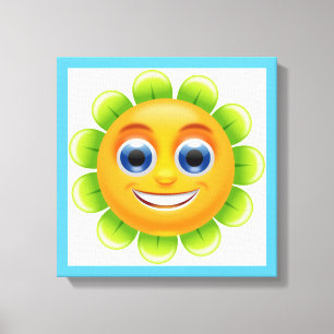GEZICHTSTROOM CANVAS AFDRUK
