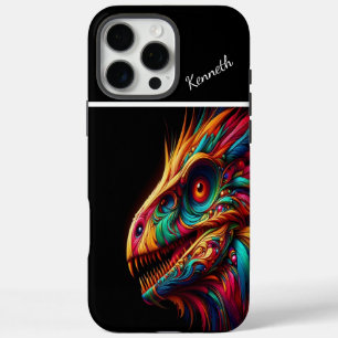 Gezichtsvermogen van de Raptor Regenboogdraak iPhone 16 Pro Max Hoesje