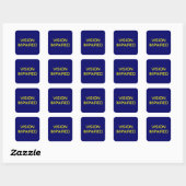 Gezichtsvermogen verminderd Medische Grafieketiket Vierkante Sticker (Vel)