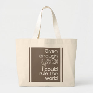 Gezien genoeg jaar kan ik de wereld besturen grote tote bag