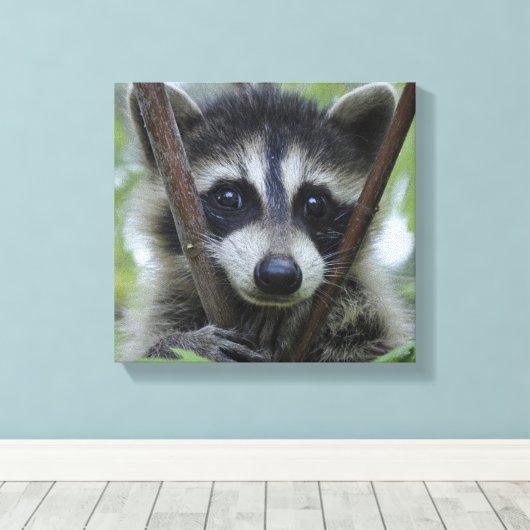 Geziene ogen canvas afdruk (Insitu (Houten vloer))