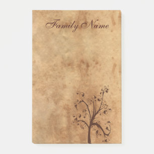 Gezinnegenealogische boom post-it® notes