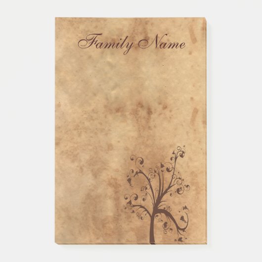 Gezinnegenealogische boom post-it® notes (Voorkant)