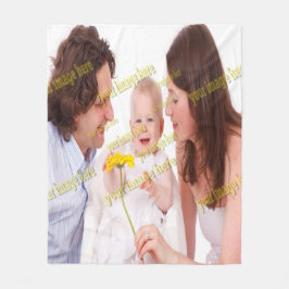 GEZINS Foto ✨ Mooie op maat gemaakte foto Fleece Deken