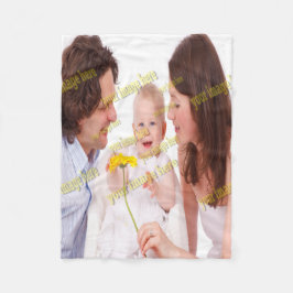 GEZINS Foto ✨ Mooie op maat gemaakte foto Fleece Deken