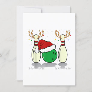 gezins kerst bowling kerstman xmas kaart