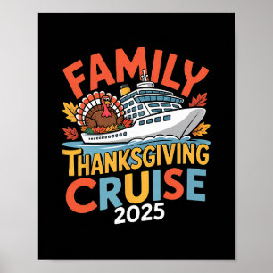 Gezins Thanksgiving-cruise 2025 Vakantietrip Schip Poster
