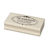 Gezinsaangepaste adrestekst 	rubberstempel (Stempel)