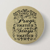 Gezinsbijbels met elkaar samenvoegen ronde button 7,6 cm (Voorkant)