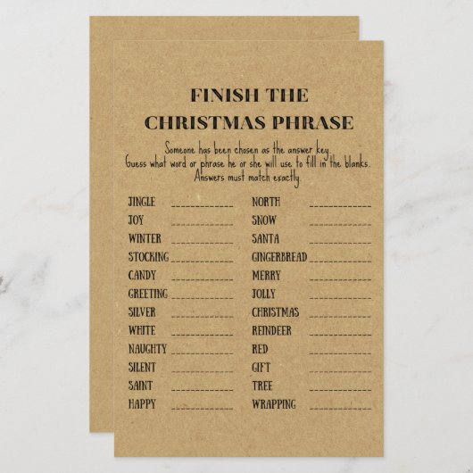 Gezinsbijtend kerstfeest (Voorkant / Achterkant)