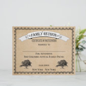 Gezinsboomreüceringscertificaat van deelneming (Staand voorkant)