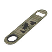 Gezinscabine Moose Pine Trees Sage Green Play Speed Flessenopener (Achterkant Gekanteld)