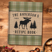 Gezinscabine Moose Trees Pset Burlap Recipe Notitieboek