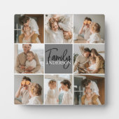 GezinsCollage Foto en persoonlijke grijscadeautjes Fotoplaat (Voorkant)