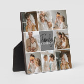 GezinsCollage Foto en persoonlijke grijscadeautjes Fotoplaat (Voorkant)