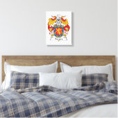 Gezinscrest van Borges Canvas Afdruk (Insitu (Slaapkamer))