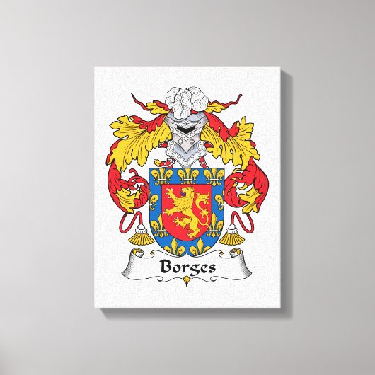 Gezinscrest van Borges Canvas Afdruk (Voorkant)