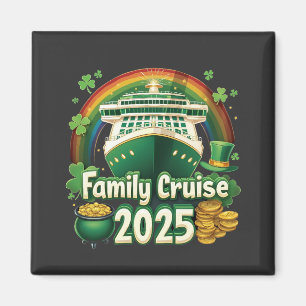 Gezinscruise 2025 St. Patrick's Matching Lucky Magneet