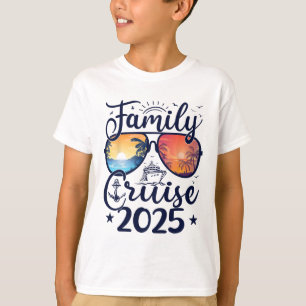 Gezinscruise 2025 Zomer Vakantie Matching Familie T-shirt