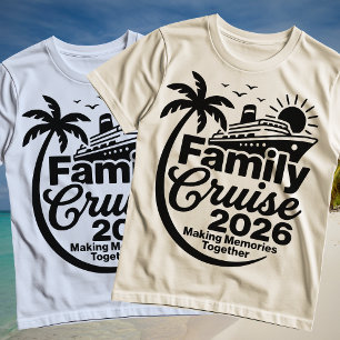 Gezinscruise 2026 Boot Zomer Vakantie T-shirt