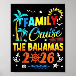 Gezinscruise Bahama's 2026 Zomer Matching Vac Poster