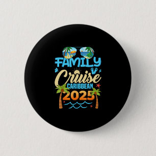 Gezinscruise Caraïben 2025 Vakantie 202 passend Ronde Button 5,7 Cm
