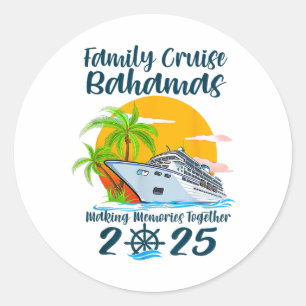 Gezinscruise Hamas Vakantie 2025 Herinneringen Mak Ronde Sticker