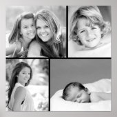 Gezinsfoto Collage Poster (Voorkant)