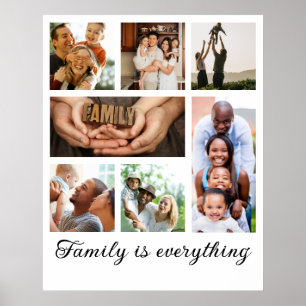 Gezinsfoto collage reünie perfecte cadeau poster
