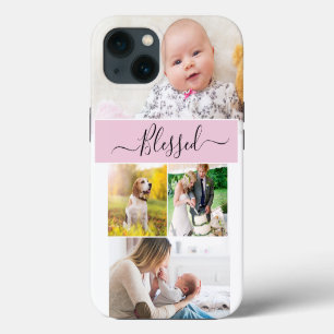 Gezinsfoto Moeder Herinneringen Roze iPhone 13 Hoesje