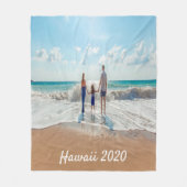 Gezinsfoto zomervakantie fleece deken (Voorkant)