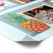 Gezinsfotocollage Beach Bookcase, speciaal geperso Poster (Hoek)